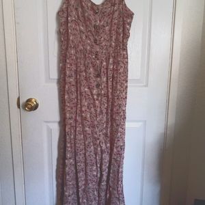 New Floral Button Down Jumpsuit